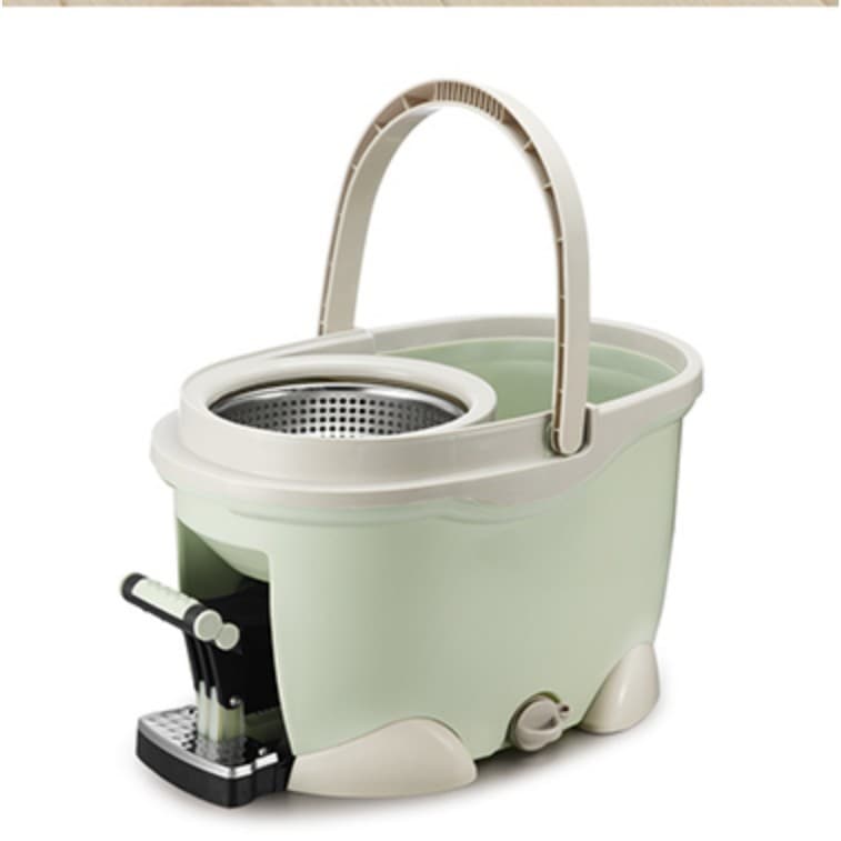 Set galeata cu pedala si mop rotativ Flippy Verde Matcha — imagine 2