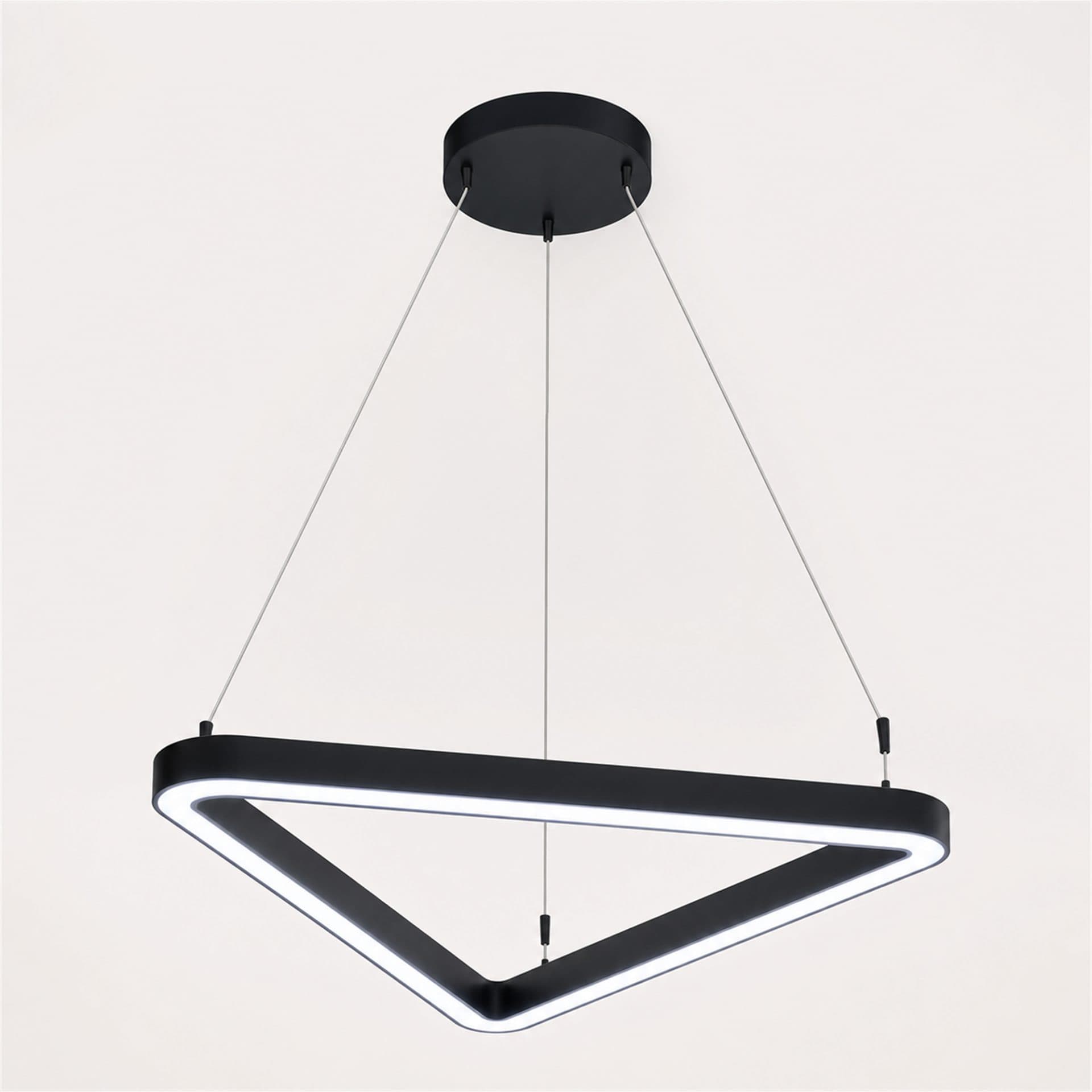 Lustra LED suspendata Flippy ANGLE 72cm 25W 6000K Negru — imagine 1