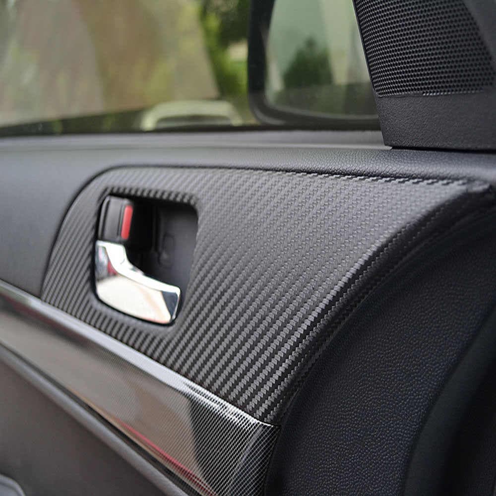 Folie colantare auto Carbon 3D Negru, 3,0m x 1,52m — imagine 5