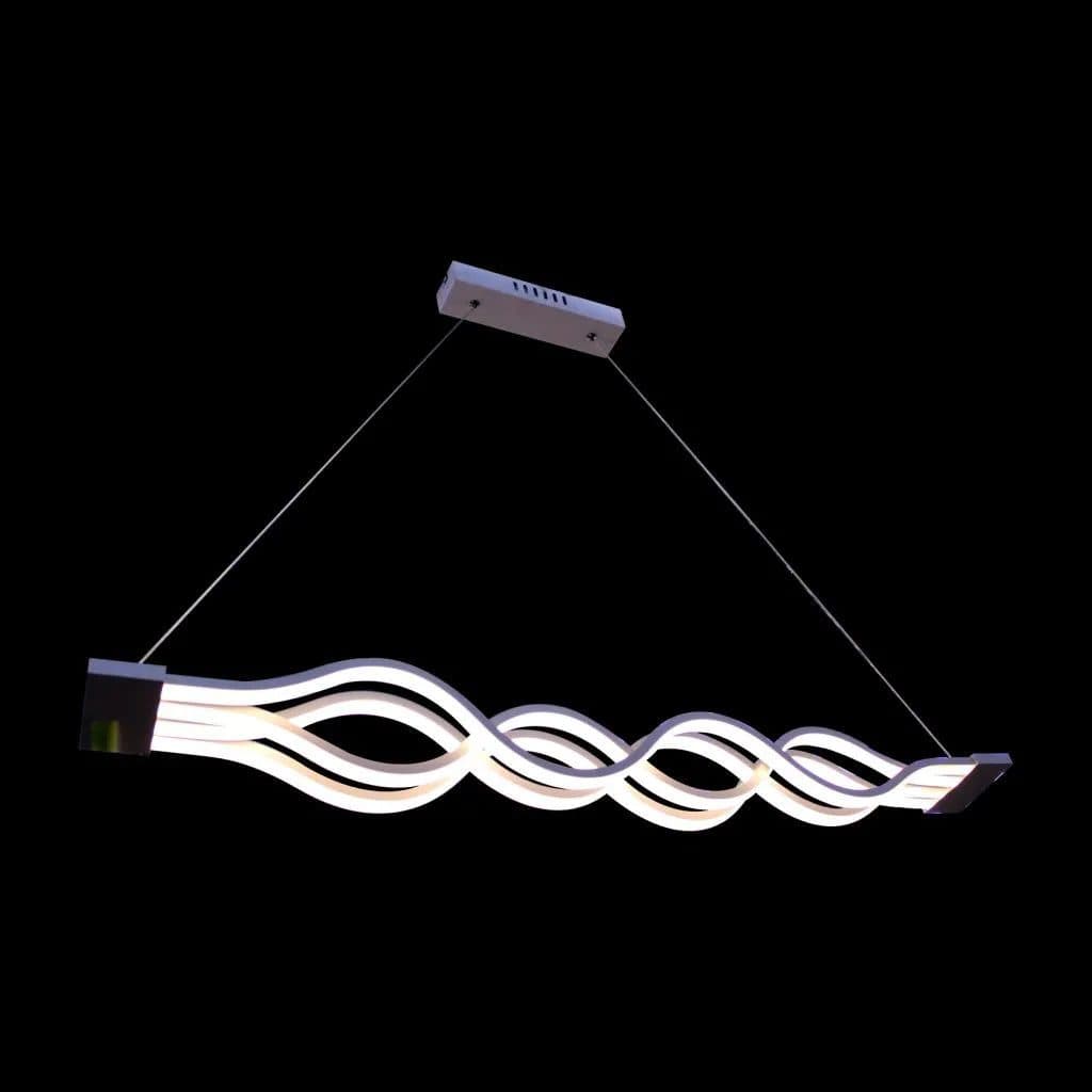 Lustra LED suspendata Flippy WAVE 89W, Liniara, Alb Mat — imagine 7