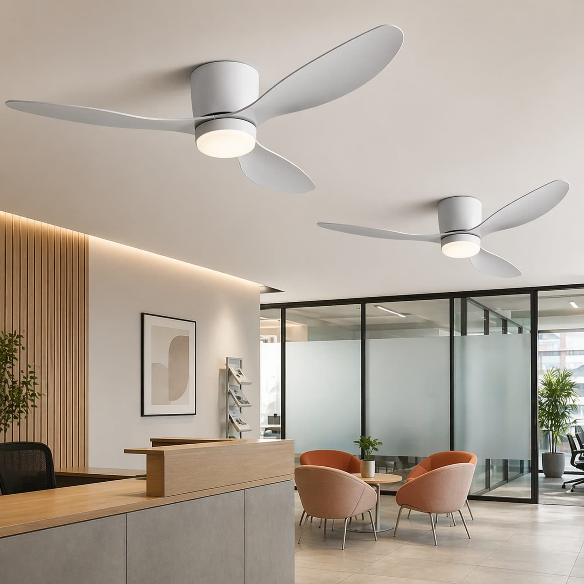 Lustra LED Ventilator Flippy 21W 80cm Telecomanda — imagine 2