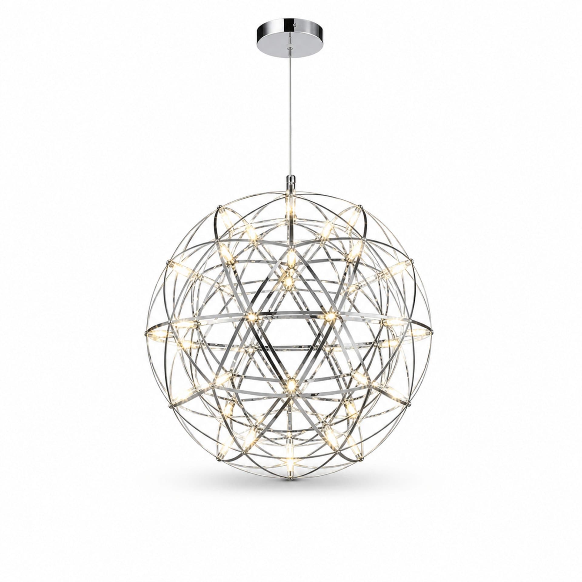 Candelabru LED WELD Nobile 18W Lumina Calda 3000K Crom Lucios — imagine 5