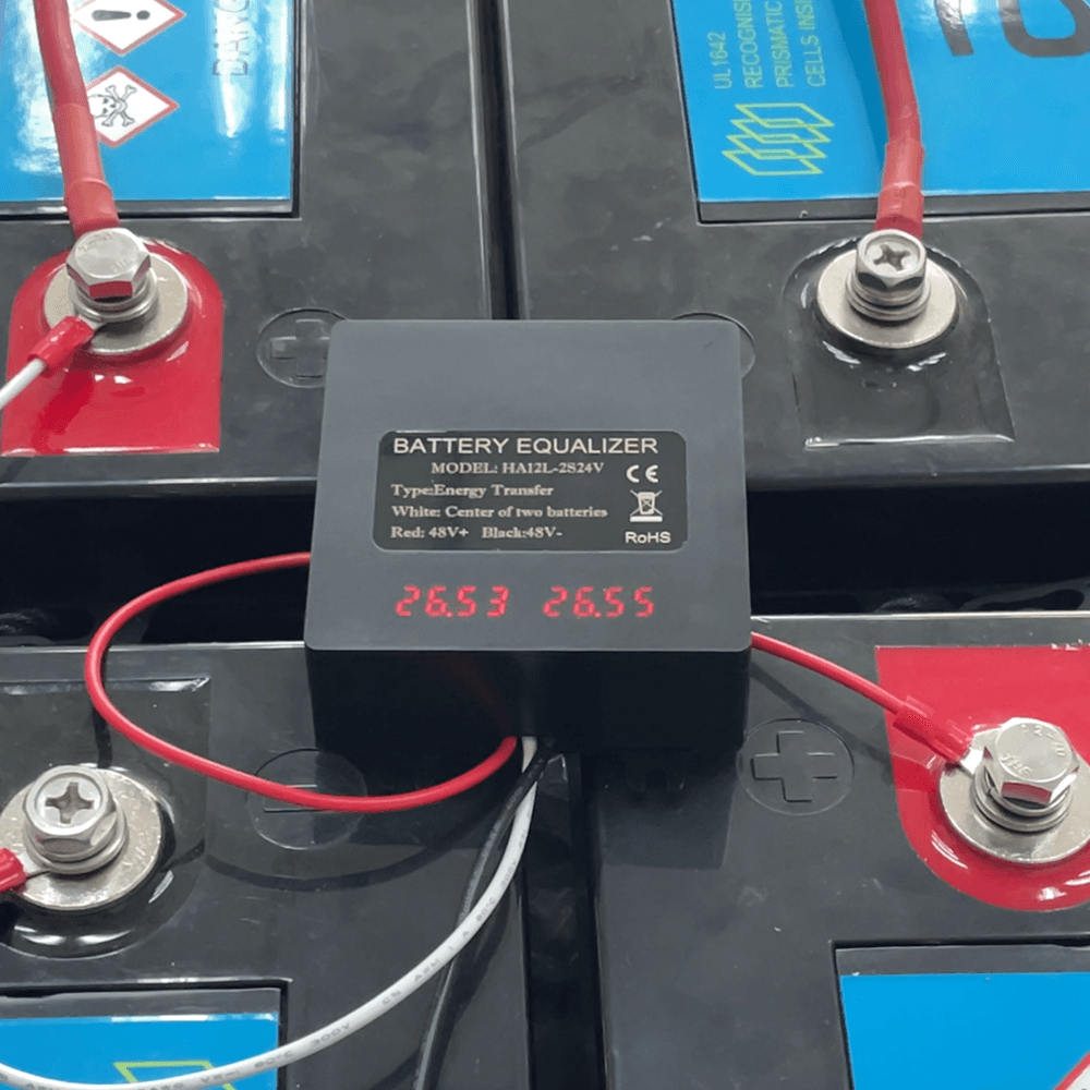 Egalizator alimentare baterii 2 x 24V pentru sisteme 48V cu display LCD — imagine 2