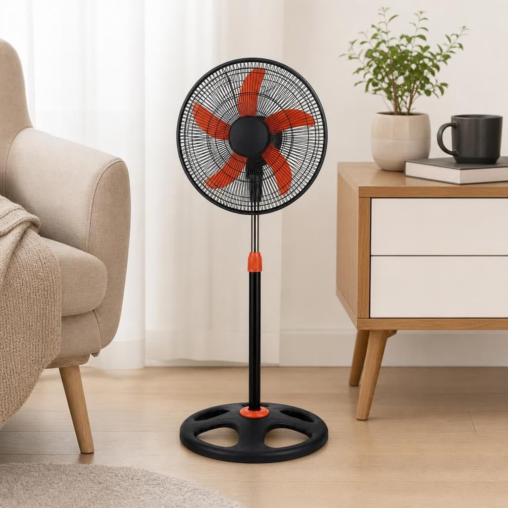 Ventilator cu picior Flippy, negru — imagine 4
