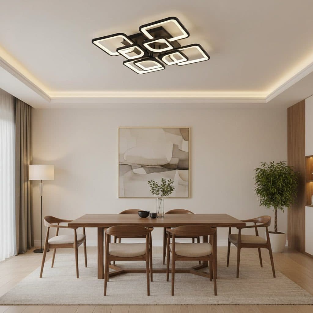 Plafoniera LED ZOE Flippy 8 Patrate 138W — imagine 10