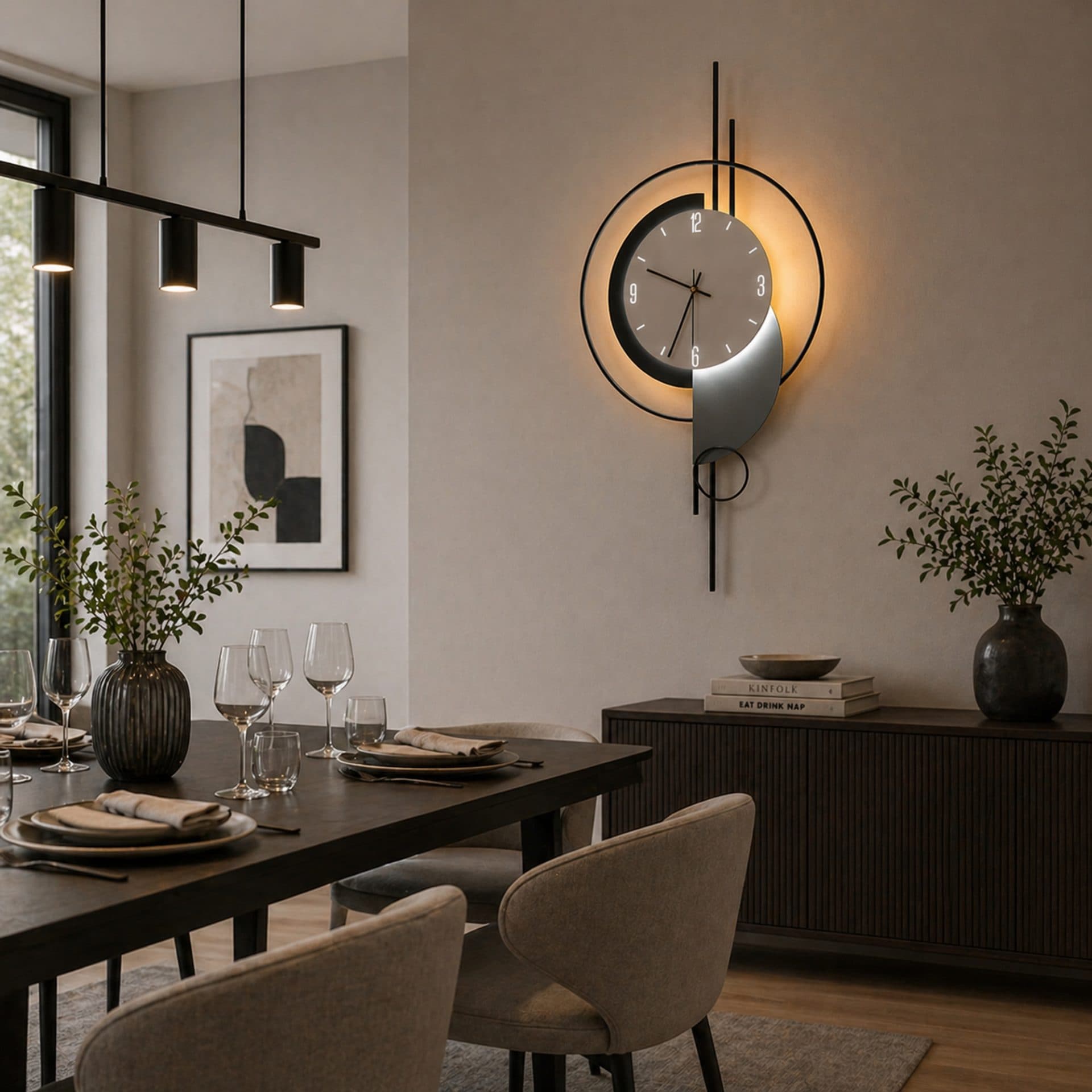 Aplica LED Decorativa Flippy Negru Lumina Reglabila — imagine 2