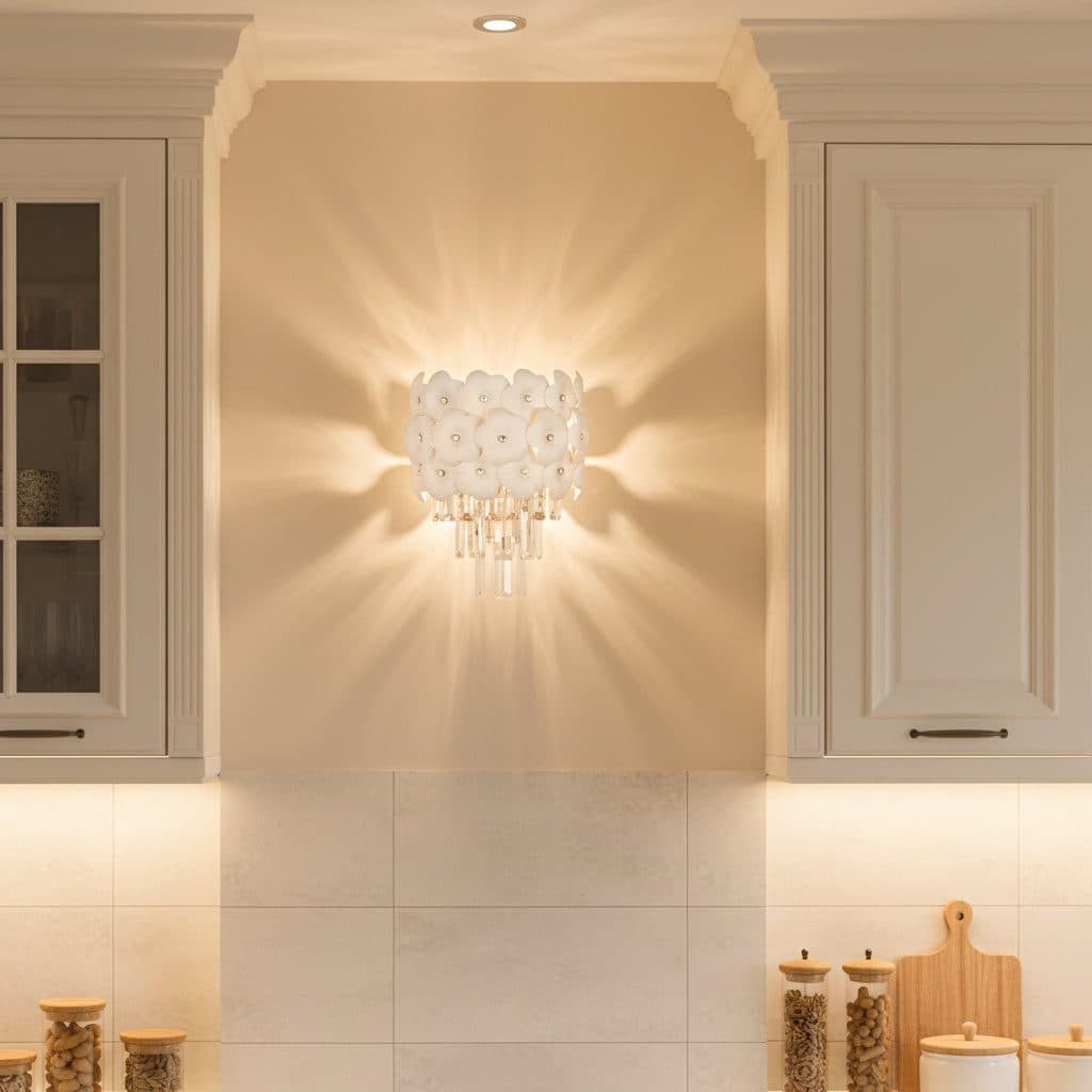 Aplica Candelabru Cristal PETAL 3x E14 Auriu Flippy — imagine 7