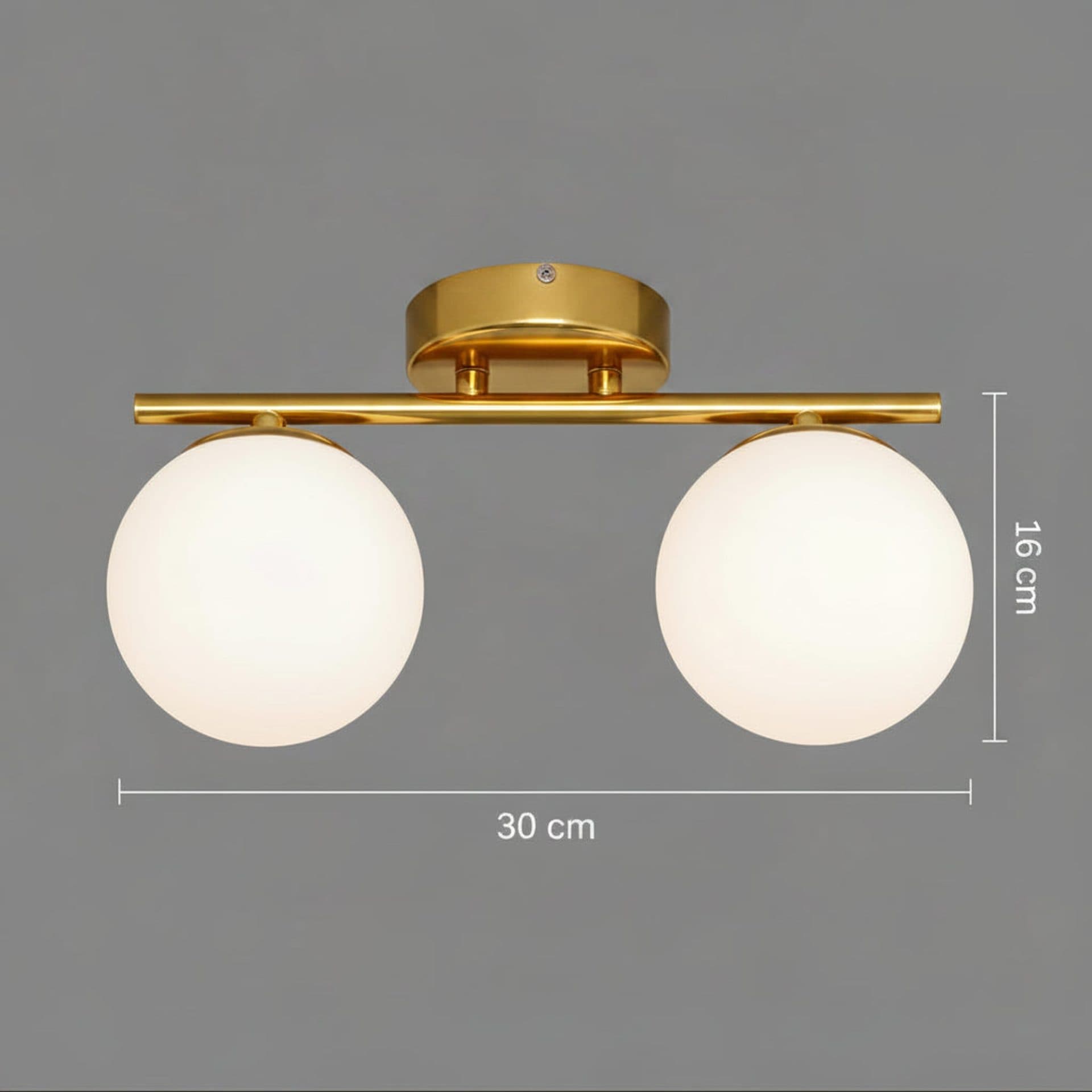 Lustra Flippy LED si cristal ORI, 30cm, 2xG9, Auriu — imagine 4