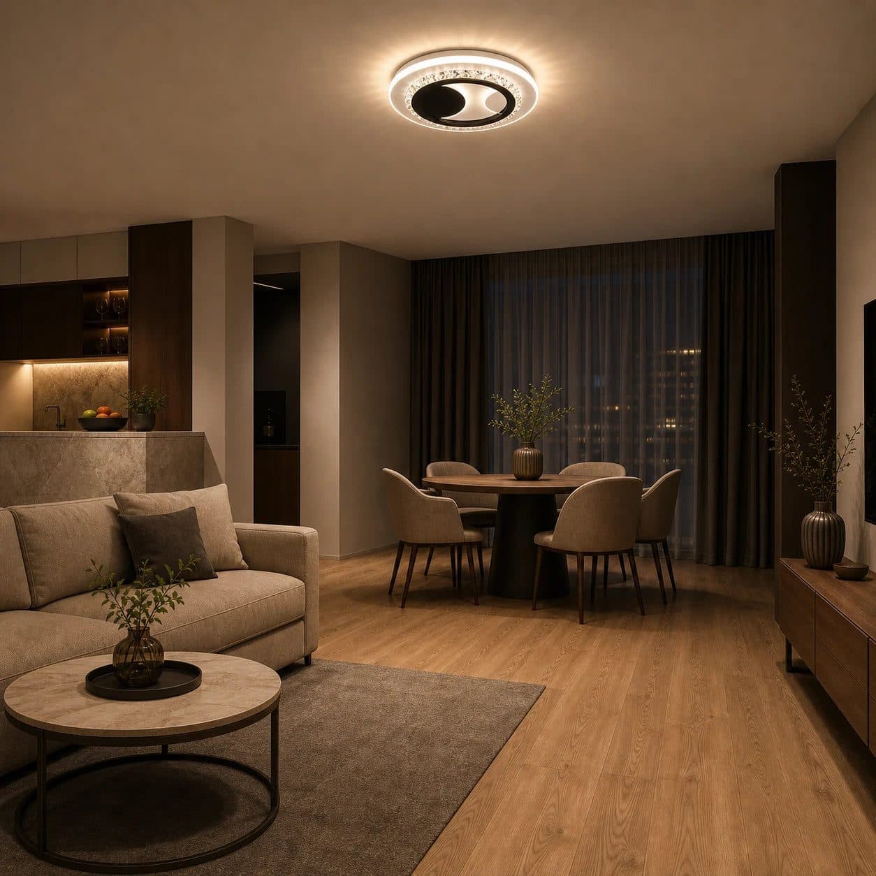 Lustra LED cu cristal Flippy ARIELLA 39W Rotunda — imagine 11