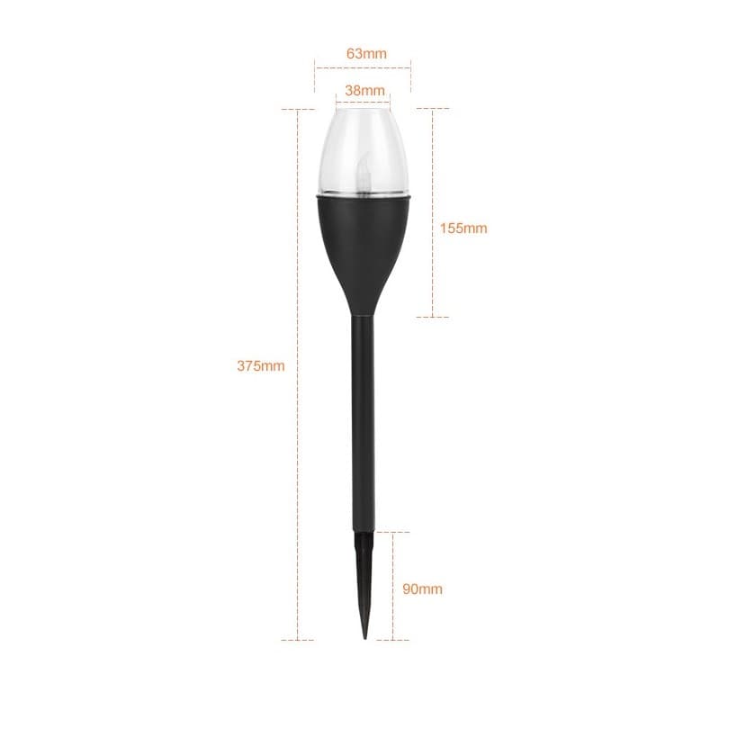 Lampa solara LED gradina Flippy, set 10 bucati, tip pahar de vin — imagine 4