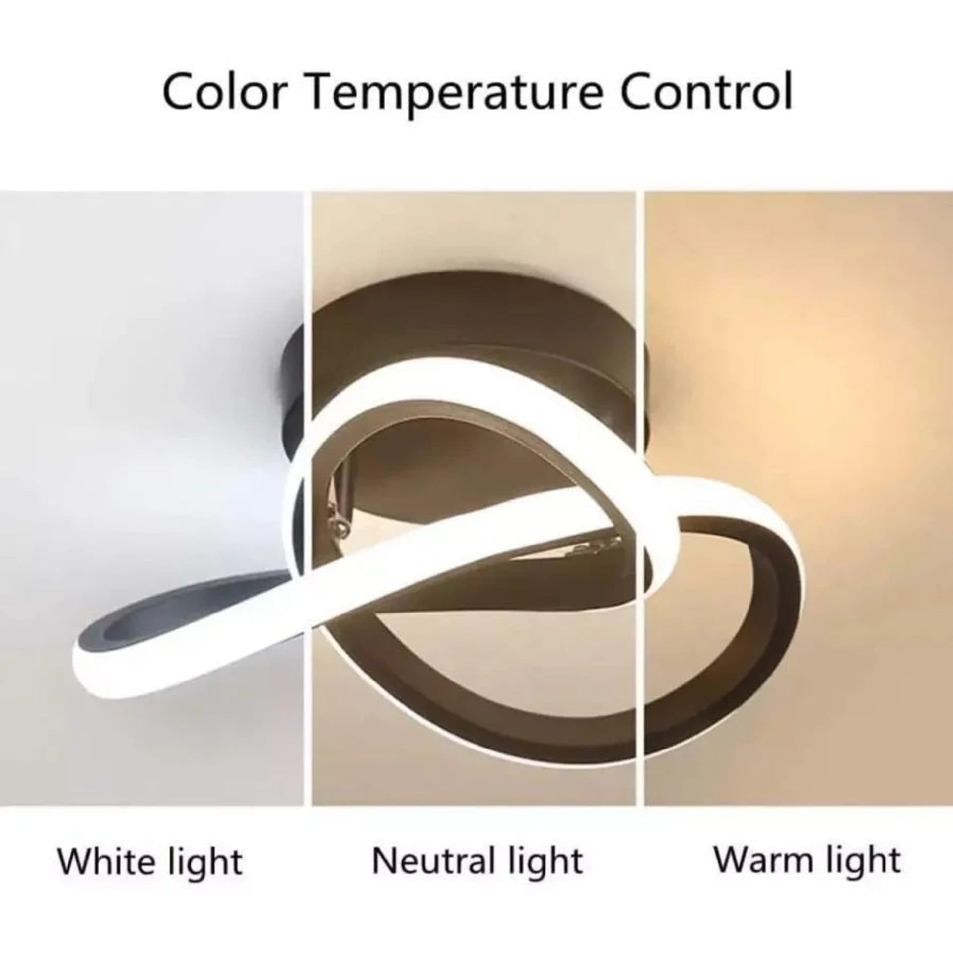 Lustra LED VERTEX Flow 24W, Negru, Diametru 25cm — imagine 4
