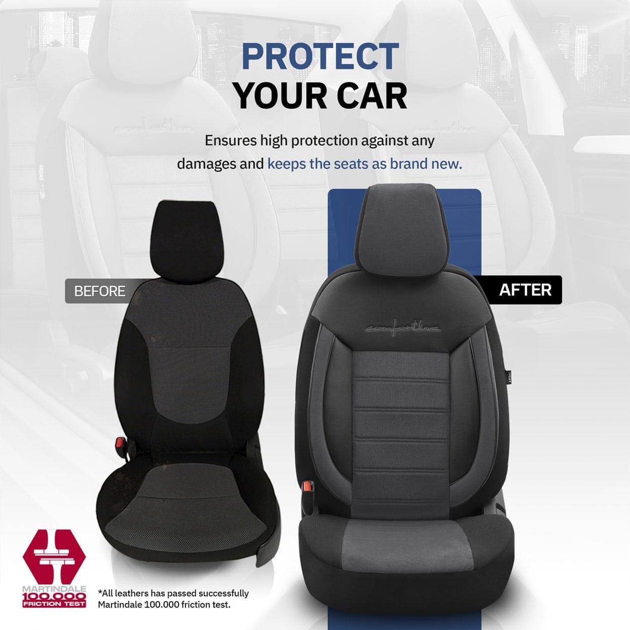 Set huse scaun auto OTOM PREMIUM Universale nefractionate COMFORTLINE 209 — imagine 7