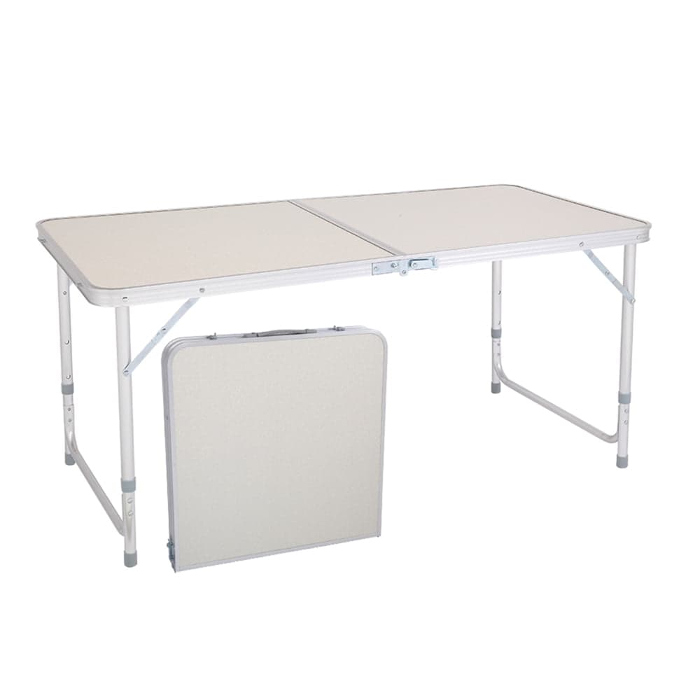 Masa pliabila picnic aluminiu cu blat MDF 120 x 60 cm — imagine 2