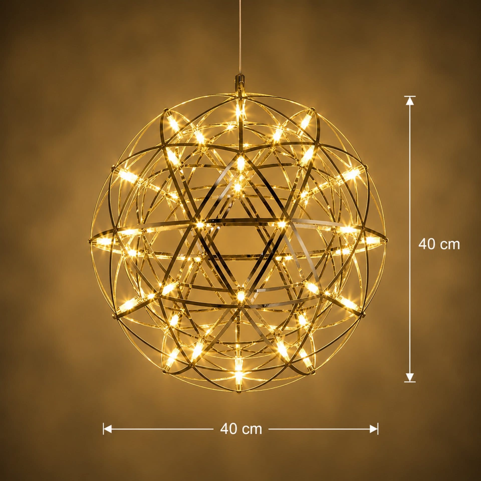 Candelabru LED WELD Nobile 18W Lumina Calda 3000K Crom Lucios — imagine 4