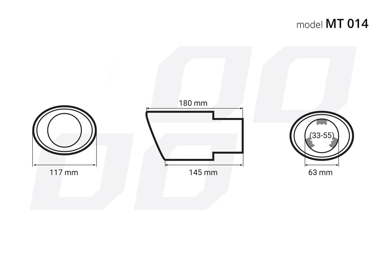 Ornament toba esapament AMIO din otel inoxidabil MT 014 — imagine 4