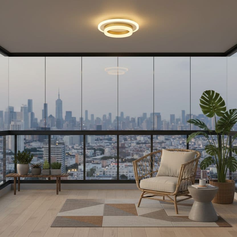Lustra LED Rotunda 21W Flippy Alb Auriu — imagine 10
