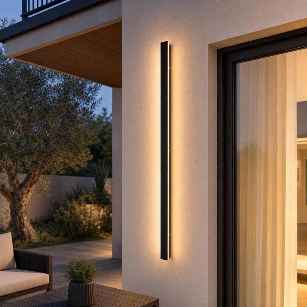 Aplica LED Exterior 32W Alb Negru — imagine 2