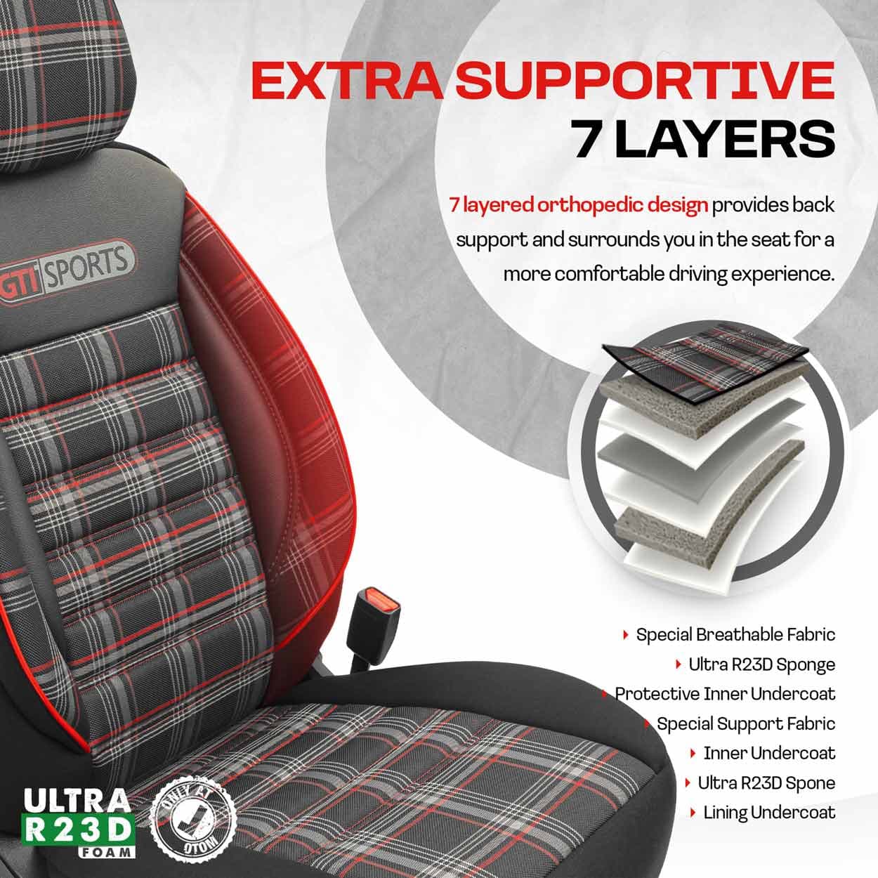 Set huse scaun auto OTOM PREMIUM Universale GTI SPORT 801 — imagine 6