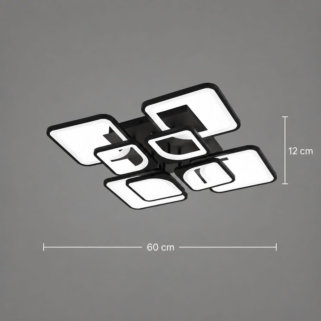 Plafoniera LED ZOE Flippy 8 Patrate 138W — imagine 12