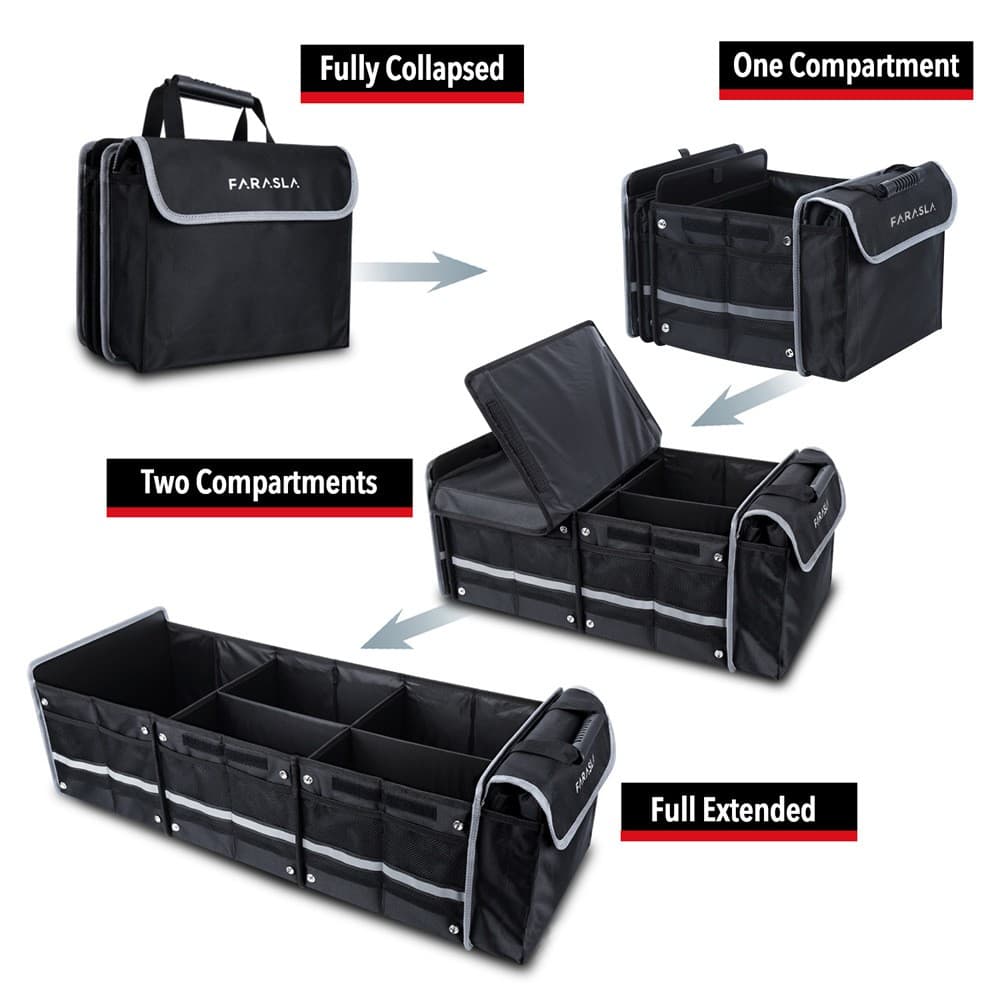 Organizator portbagaj auto Flippy pliabil cu geanta termoizolanta — imagine 2