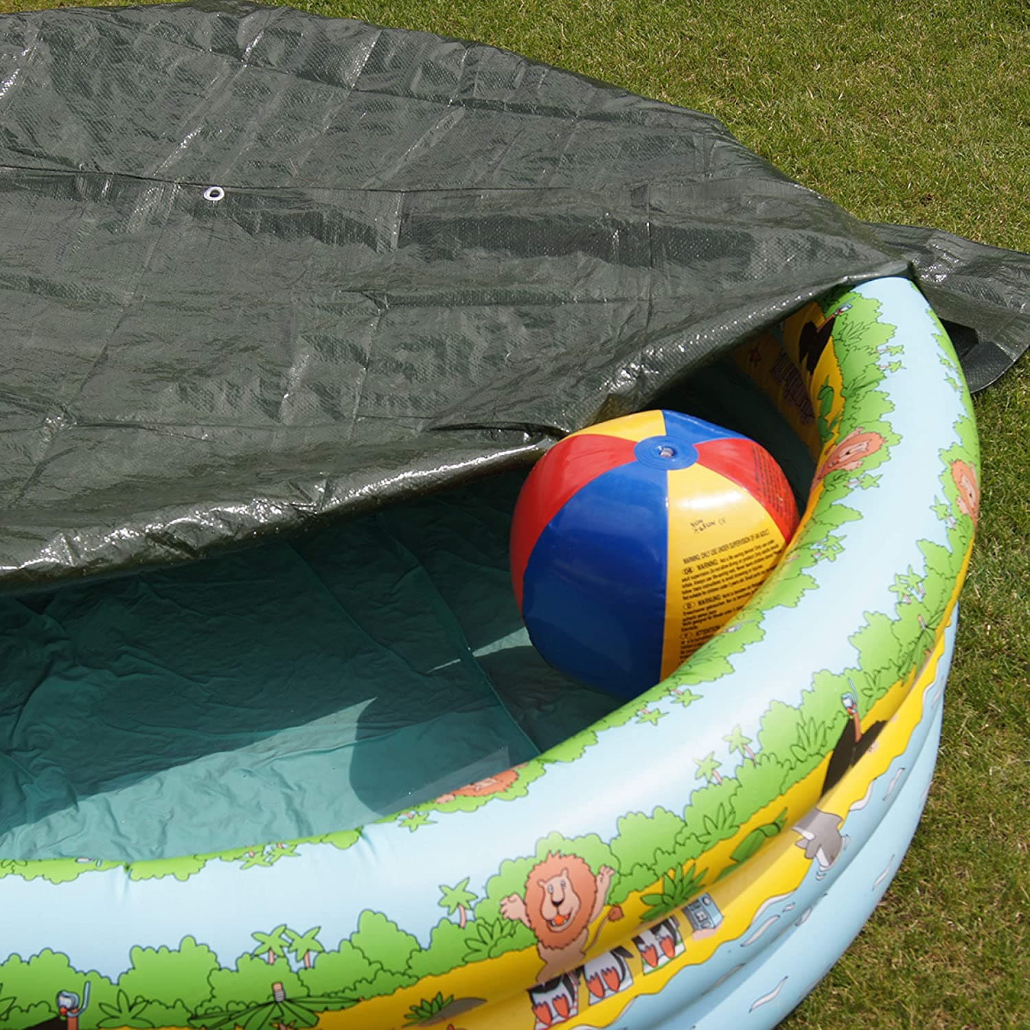 Prelata impermeabila 6.0m x 8.0m verde — imagine 3