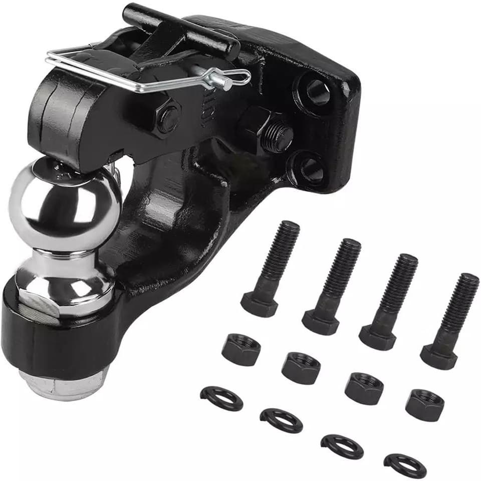 Cupla de remorcare cu bolt, bila si siguranta 2700 Kg — imagine 1