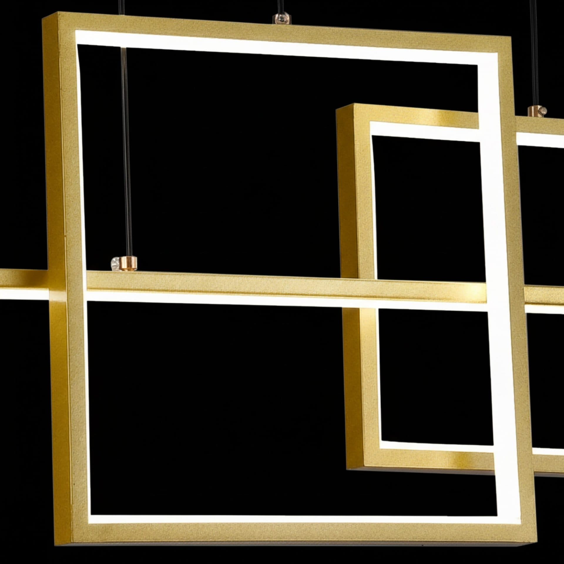 Lustra LED suspendata DENISSE 81W Auriu — imagine 4