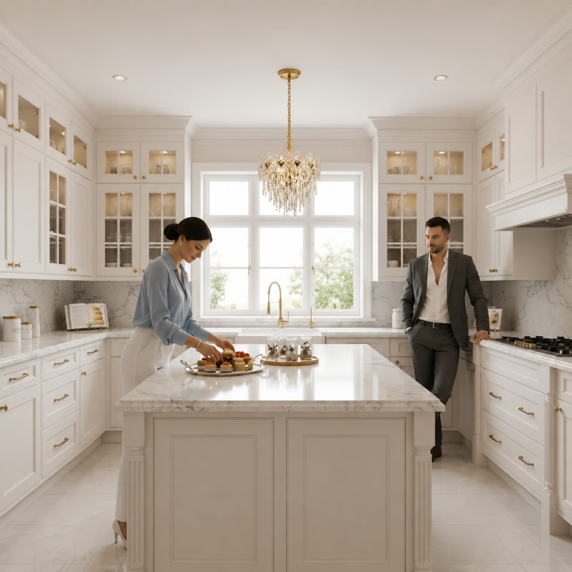 Candelabru Flippy Cristal 5x E14 Auriu Lucios Inaltime Reglabila — imagine 3
