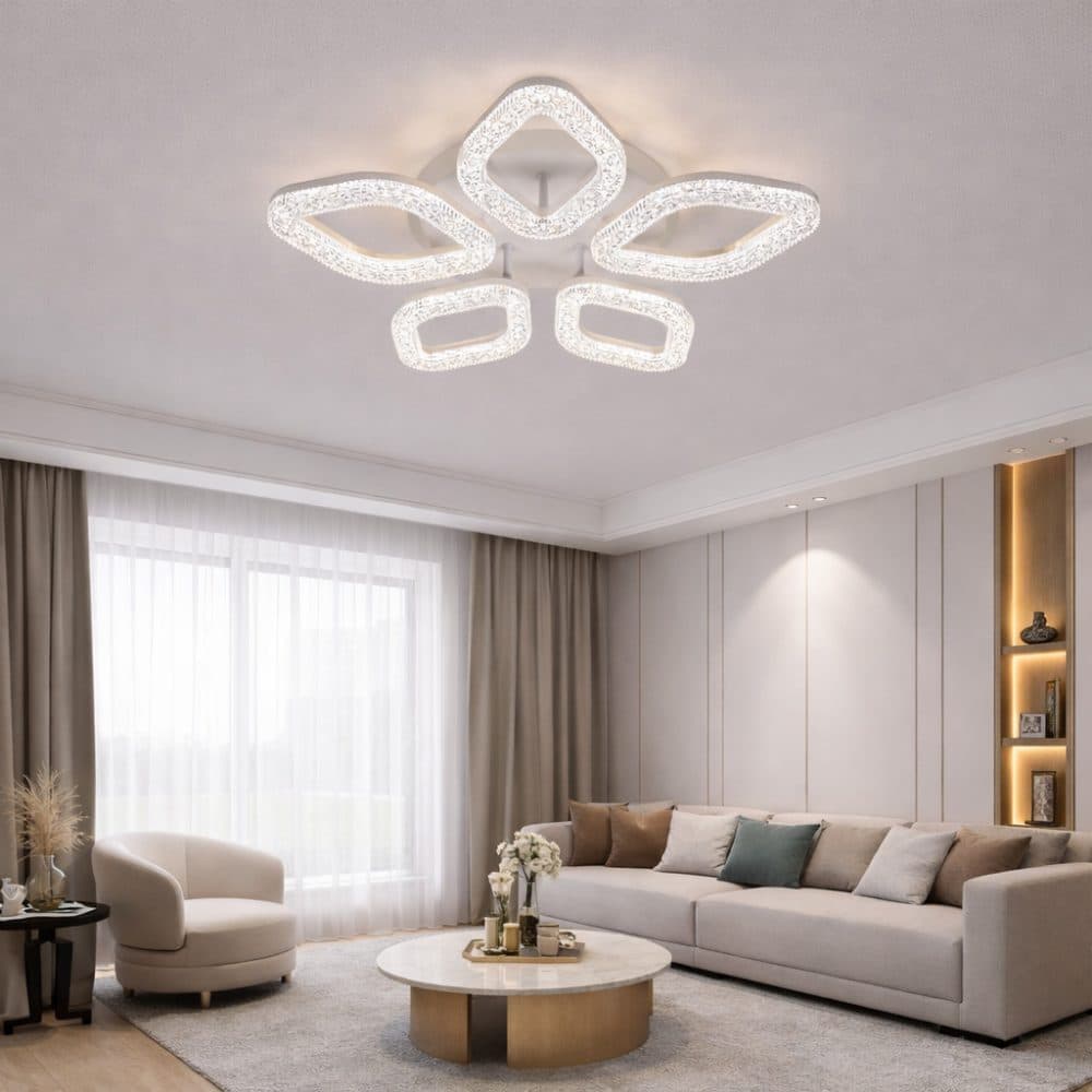 Lustra LED Flippy 67W Auriu Dimabila — imagine 1