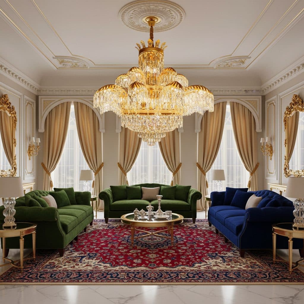 Candelabru Cristal Flippy PALACE Supremo 29xG9 Auriu Lucios — imagine 5