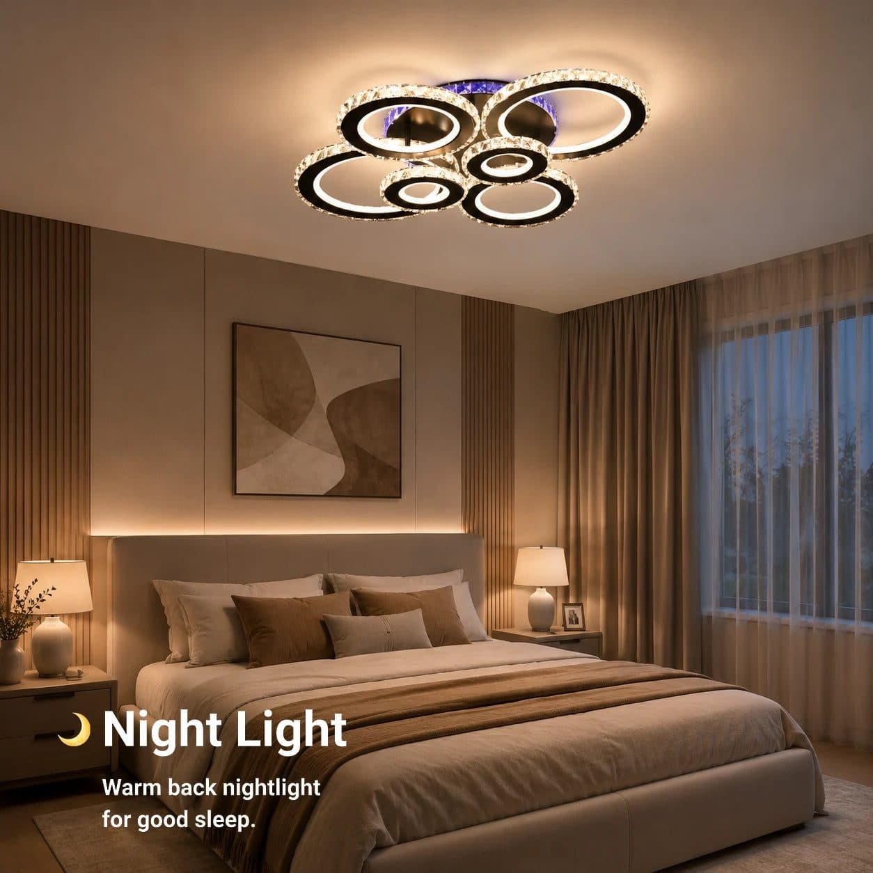 Lustra LED cu telecomanda Flippy Nova Rotonda RGB 145W — imagine 13