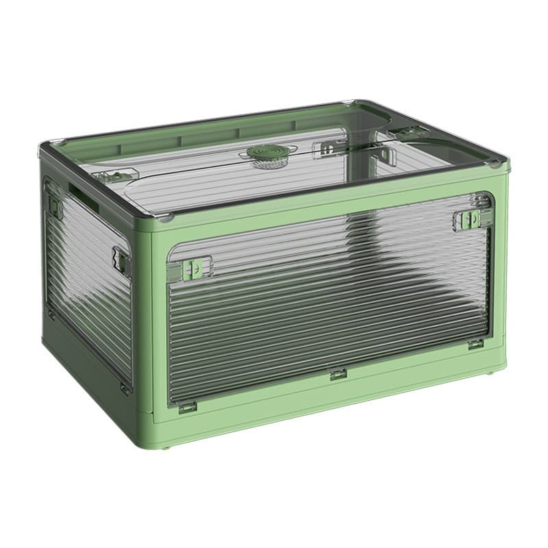 Cutie de depozitare pliabila Flippy, cu capac, 85L, verde — imagine 1