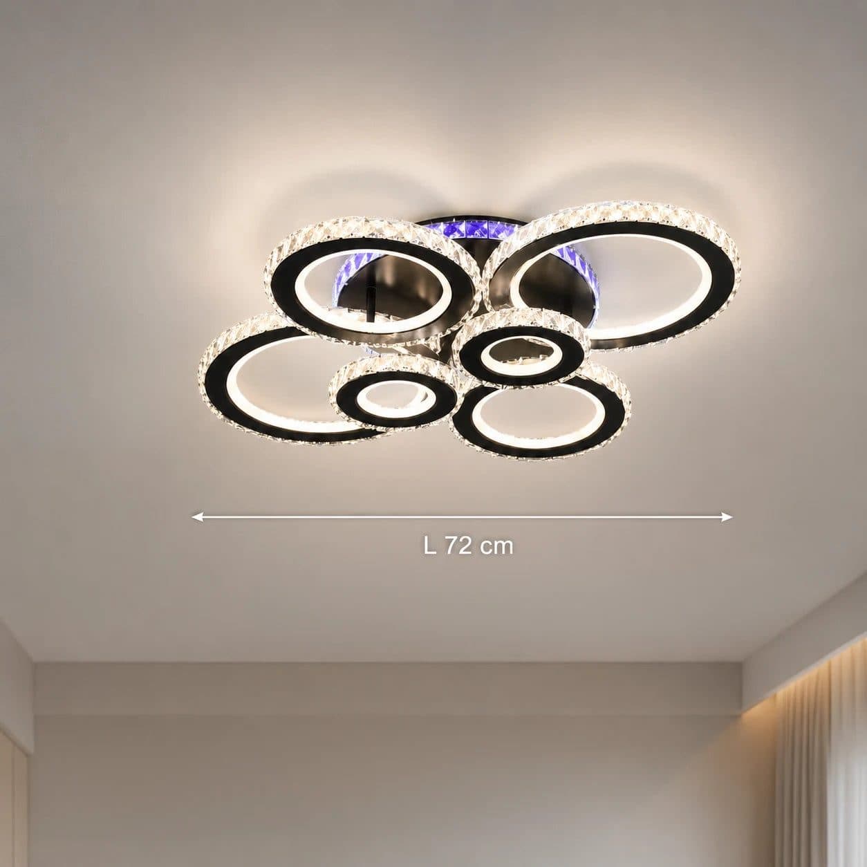 Lustra LED cu telecomanda Flippy Nova Rotonda RGB 145W — imagine 10
