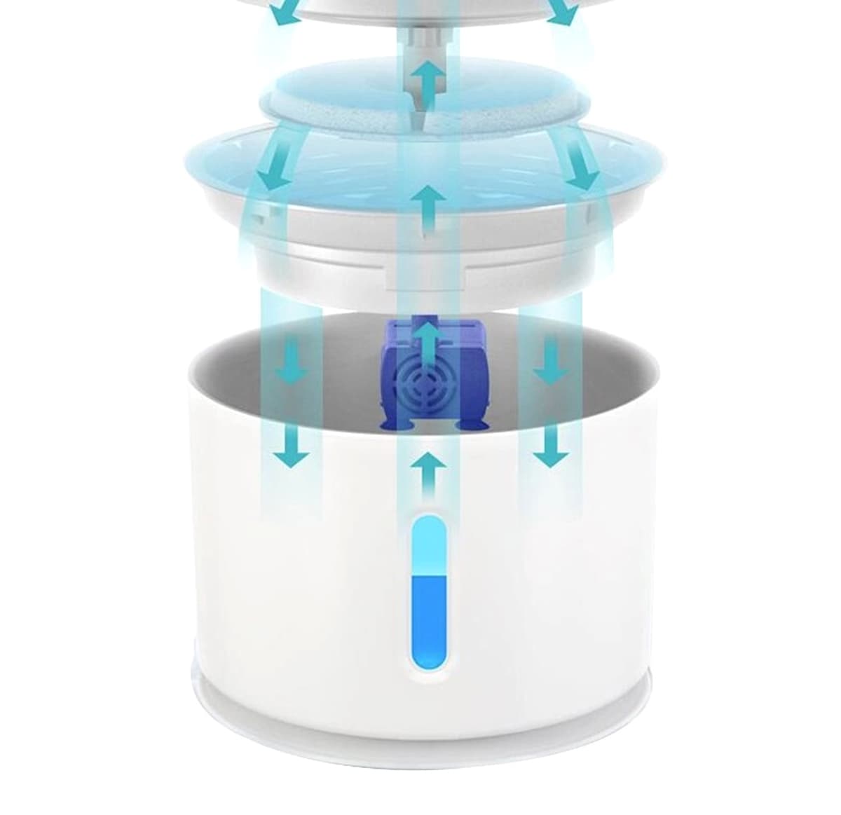 Adopator automat pentru animale de companie, model fanta, capacitate 2,4l — imagine 6
