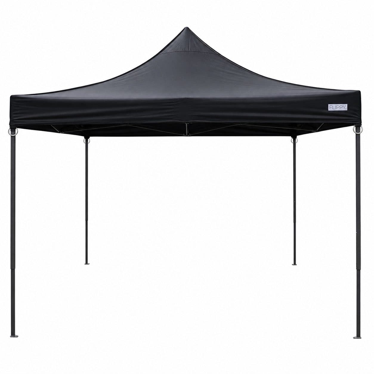 Pavilion pliabil Flippy 3x3m, cadru metal ranforsat, negru — imagine 3