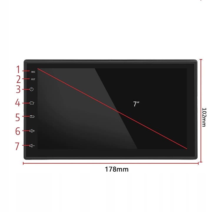 Player video auto Android GPS WDS-40, ecran 7 inch, 2DIN, cu camera marsarier — imagine 4