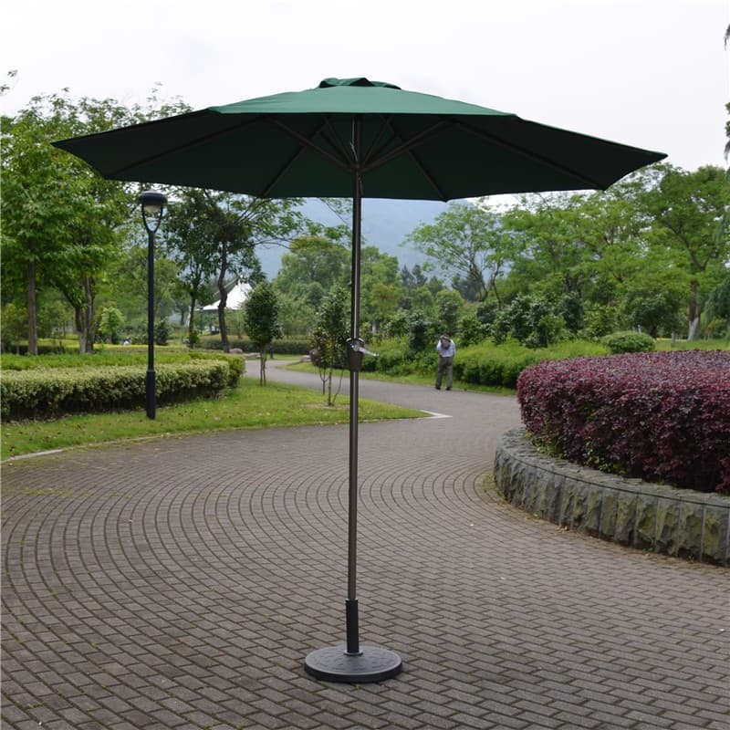 Umbrela de soare rotunda Flippy, 2.70 m, verde — imagine 3