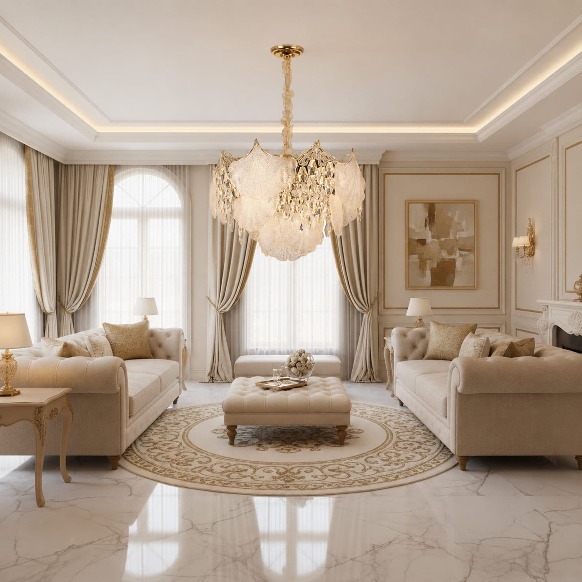 Candelabru Flippy Cristal LUXE Eleganza 9xE14 — imagine 2