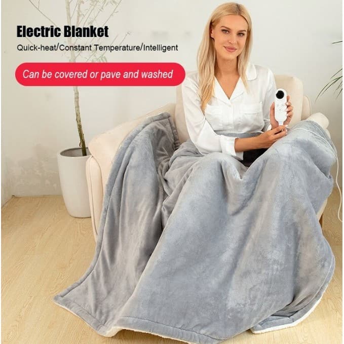 Patura cu incalzire electrica Flippy, 135W, 180x130 cm, gri — imagine 8