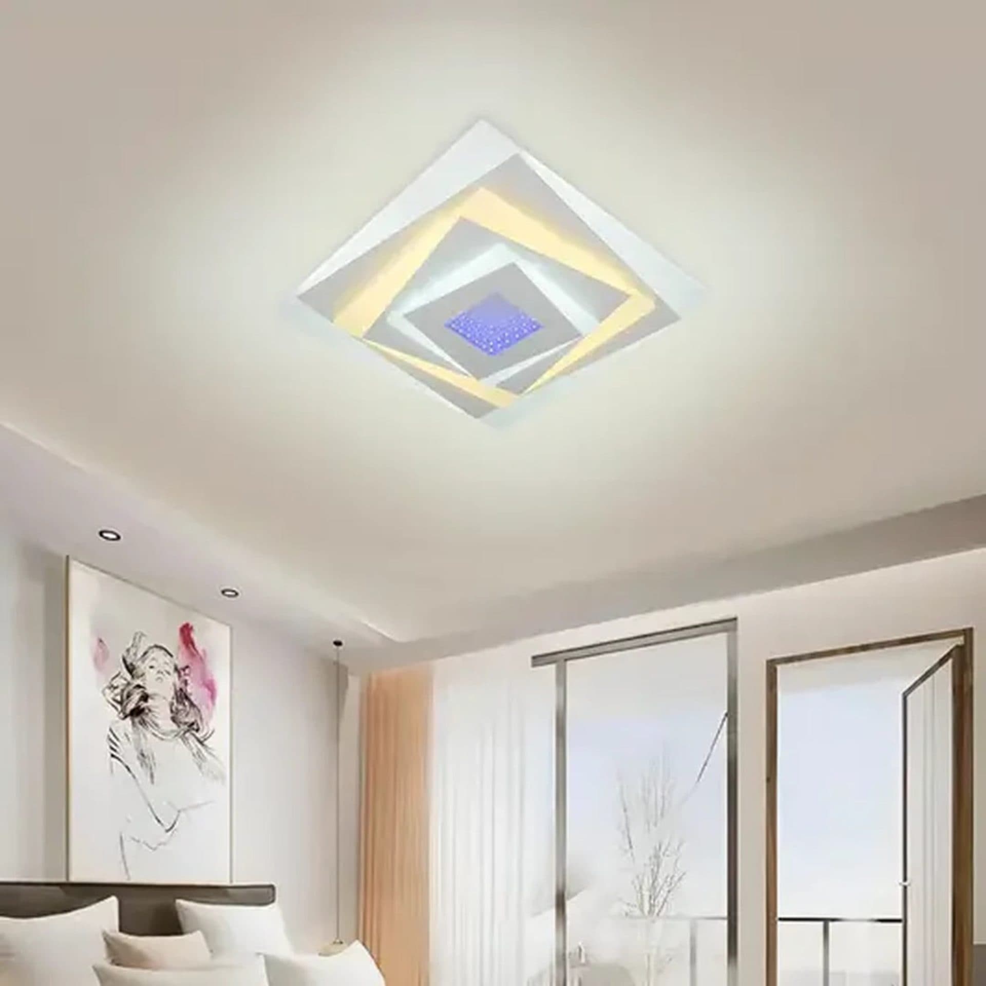 Lustra LED RGB 3D 40W Flippy — imagine 1