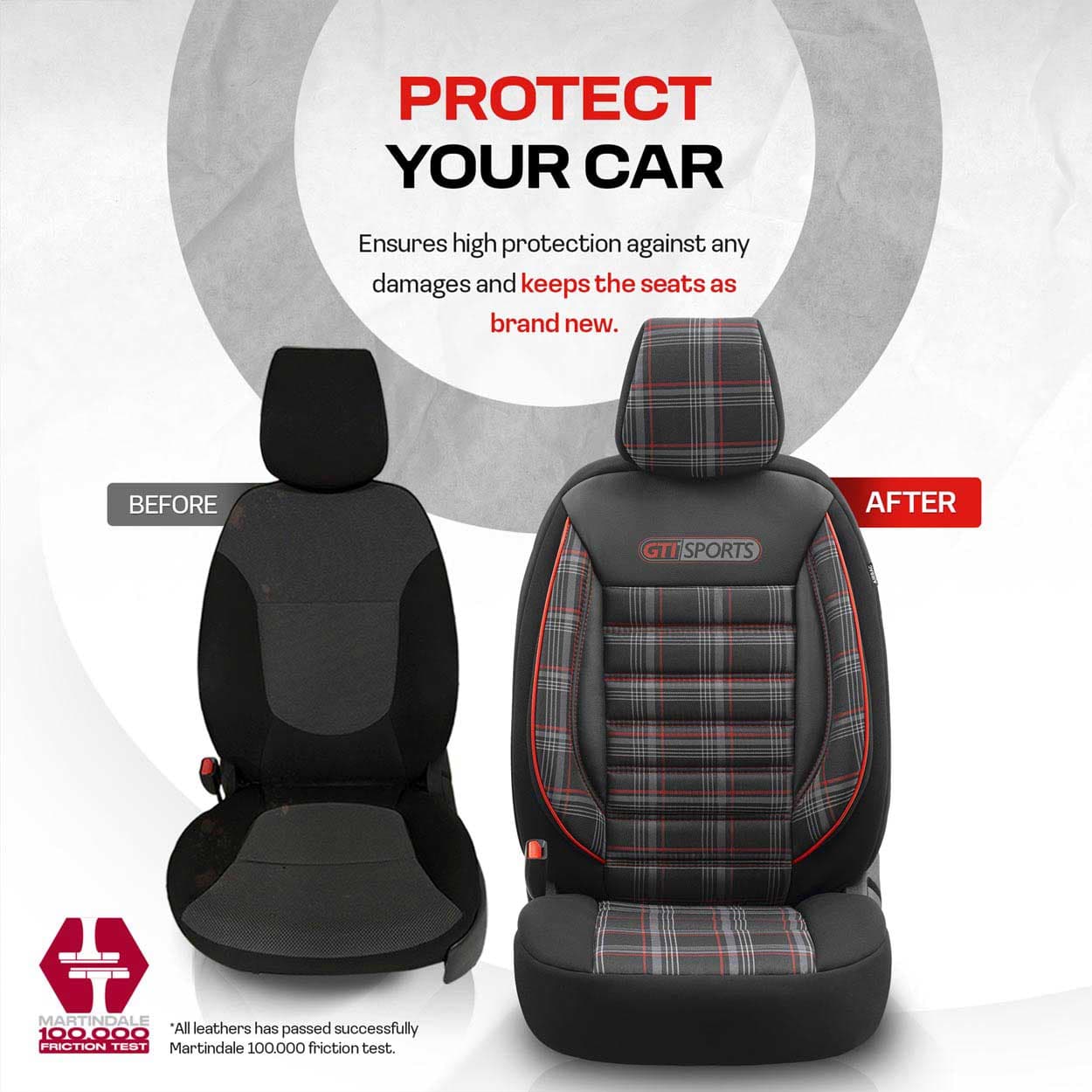 Set huse scaun auto OTOM PREMIUM Universale GTI SPORT 801 — imagine 7