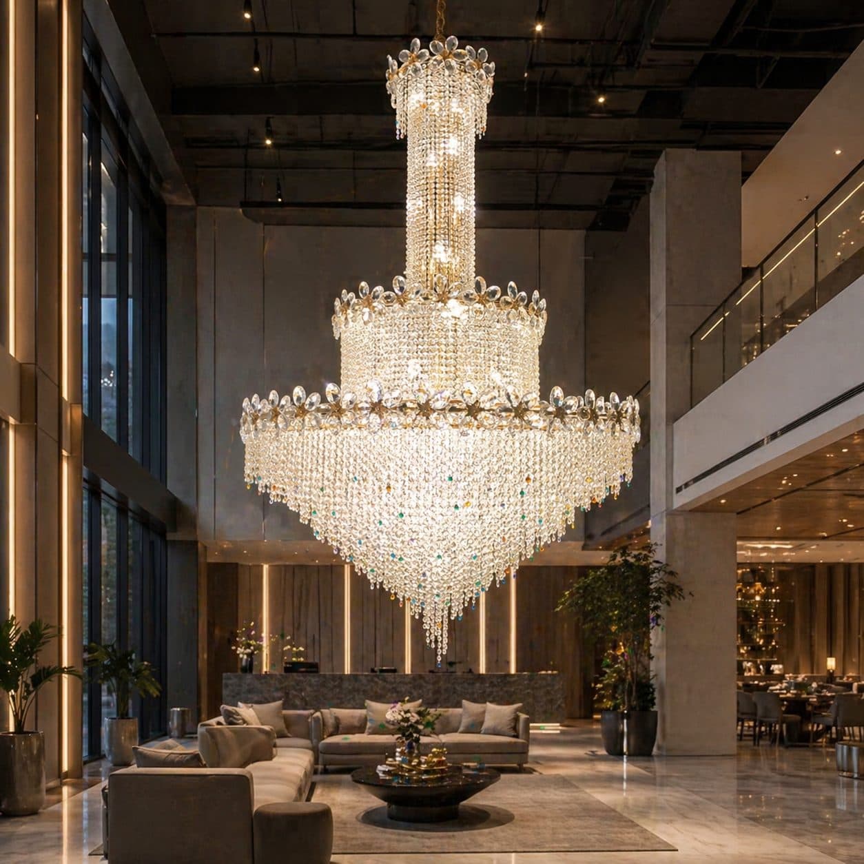 Candelabru Cristal Flippy BLOSSSOM Supremo 48x E14 Auriu — imagine 6