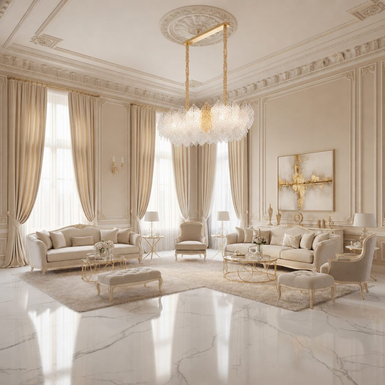 Candelabru Cristal LACE Royale 11xE14 Auriu Lucios Design Elegant — imagine 8