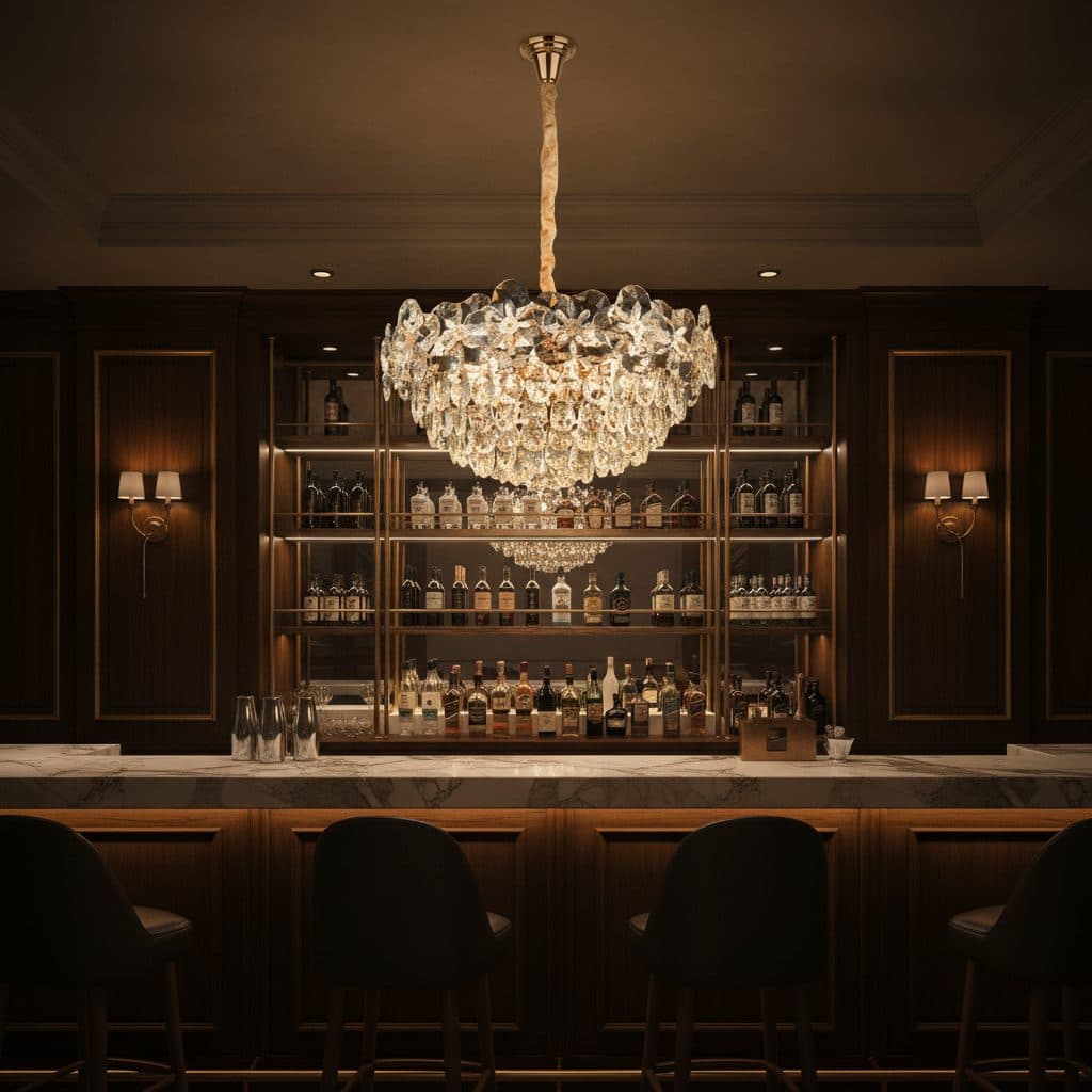 Candelabru Flippy Cristal JARDIN Magno 14xE14 Auriu Lucios — imagine 5