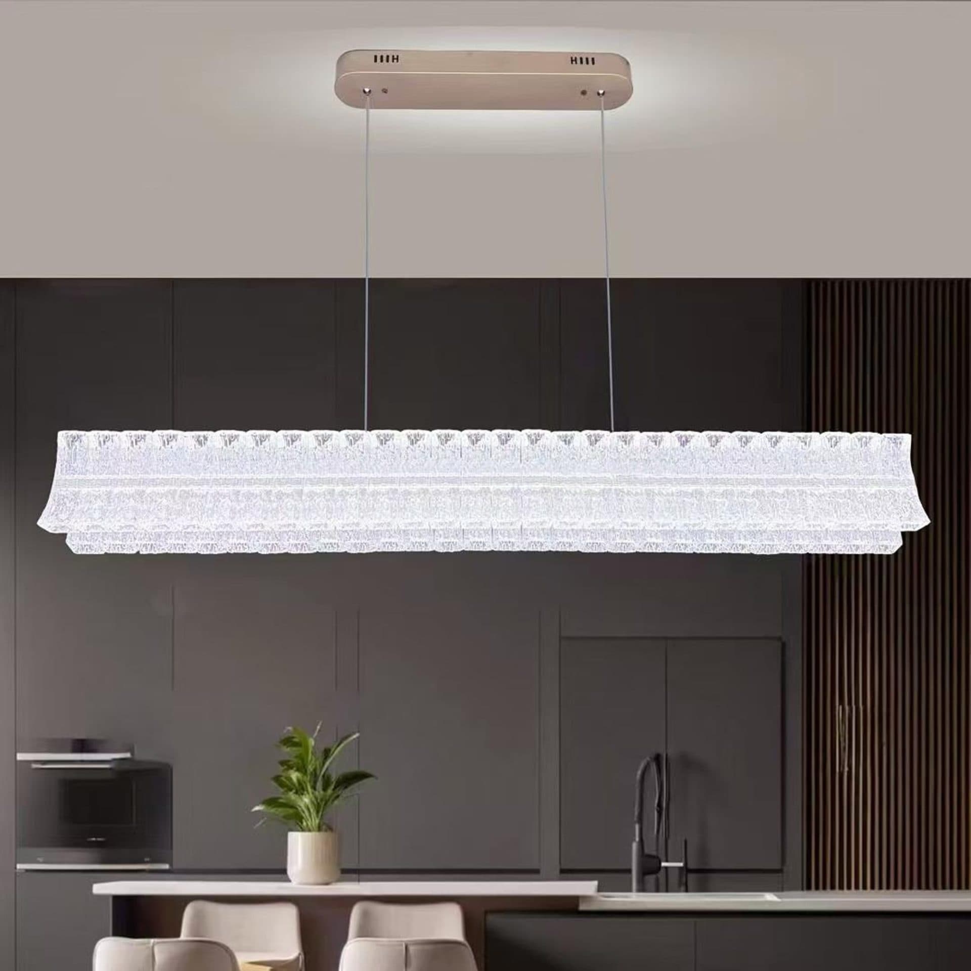 Lustra LED Flippy Suspendata Liniara 160W Auriu — imagine 4