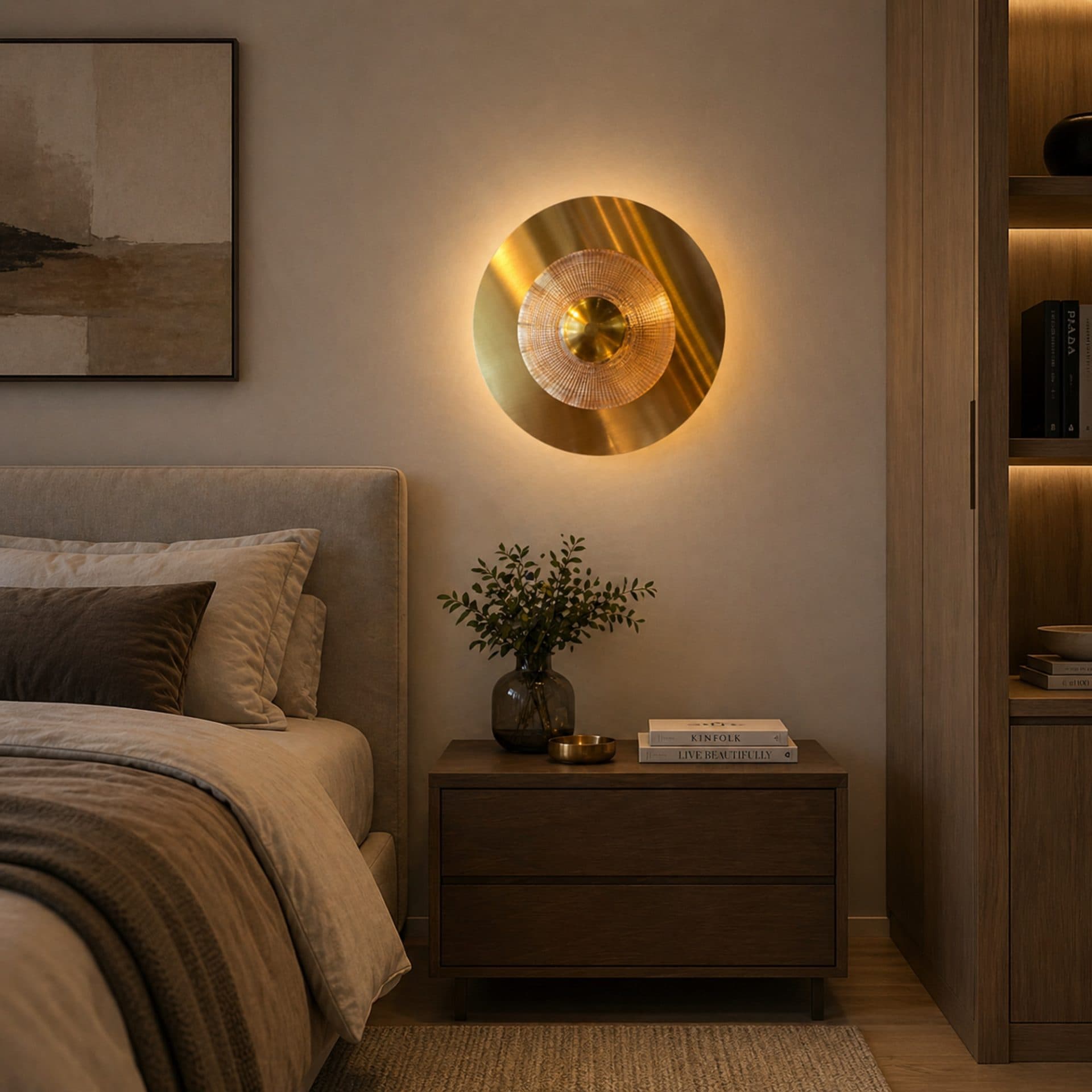 Aplica LED Decorativa Flippy Lumina Rece Neutra Calda Auriu — imagine 2
