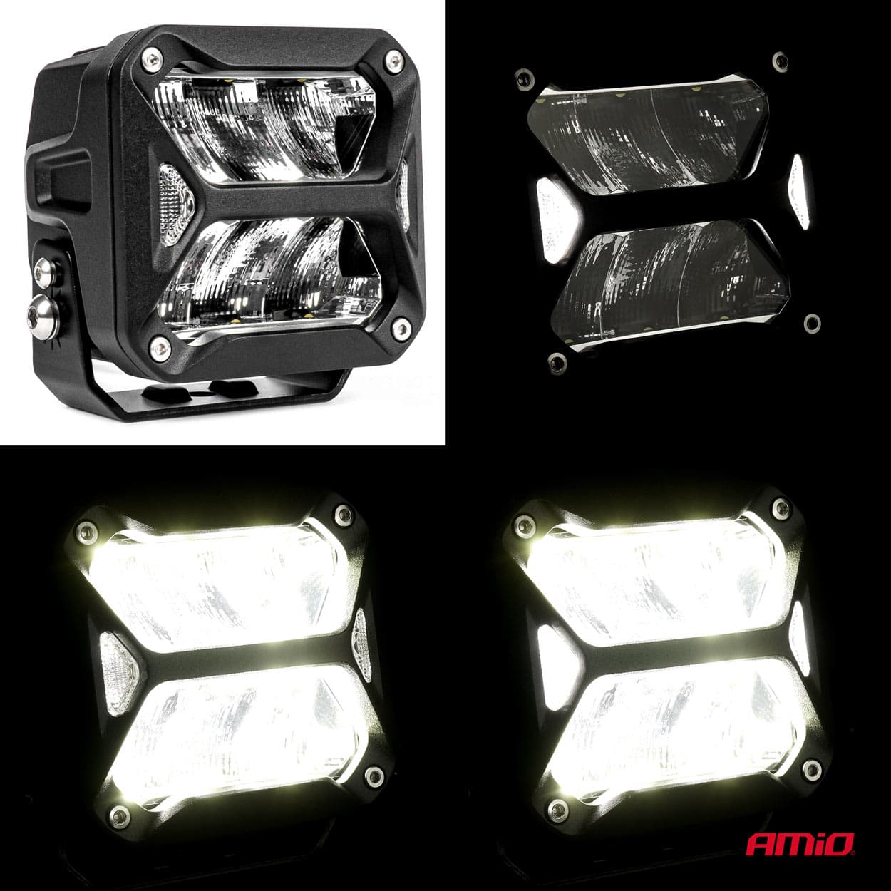 Proiector LED PRO SERIES AMIO pentru Off-Road, ATV, SSV — imagine 7