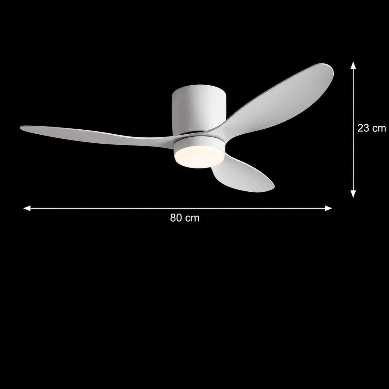 Lustra LED Ventilator Flippy 21W 80cm Telecomanda — imagine 9