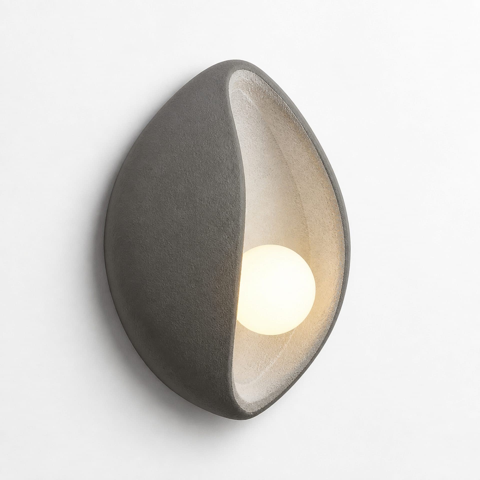 Aplica LED Decorativa Flippy CONCHA Gri 30x35cm Soclu E27 — imagine 5