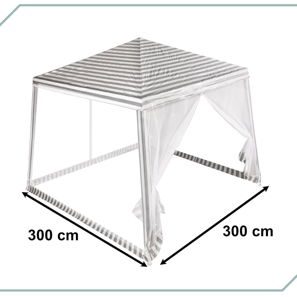 Pavilion de gradina cu plasa de tantari 3x3m — imagine 4